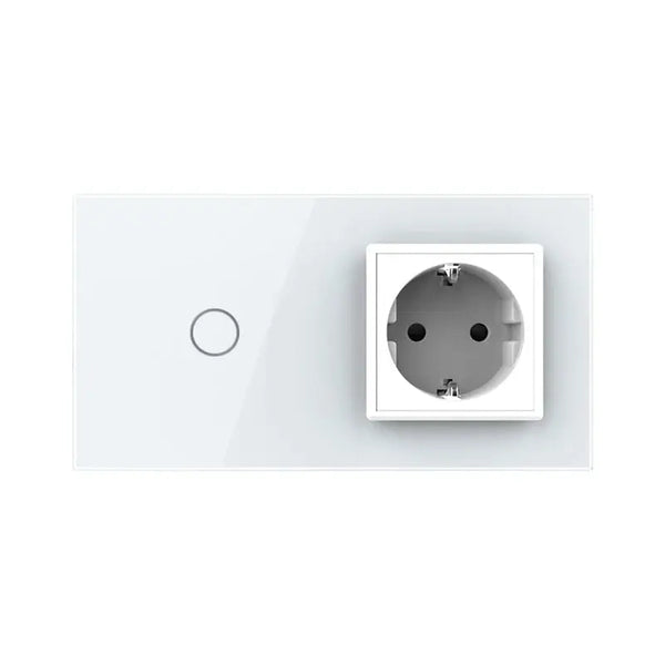 Livolo | Wit | 1+SR | Dimmer | Schakelaar met wandcontactdoos Livolo Nederland