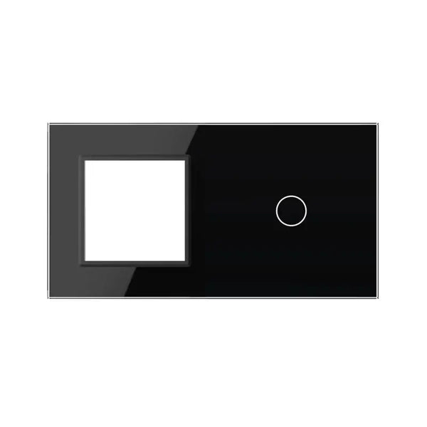 Livolo | Zwart | SR+1 | Glasplaat | Combinatie Livolo Nederland B.V.