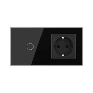 Livolo | Zwart | 1+SR | Aan/Uit | Schakelaar | Wandcontactdoos Livolo Nederland B.V.