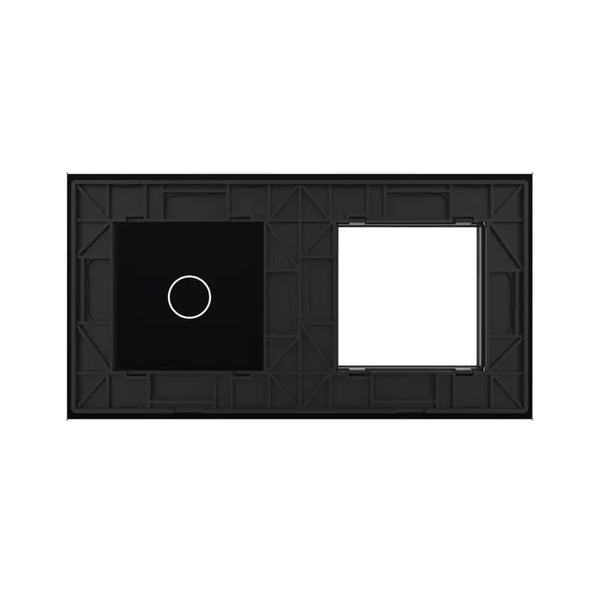 Livolo | Zwart | SR+1 | Glasplaat | Combinatie Livolo Nederland B.V.