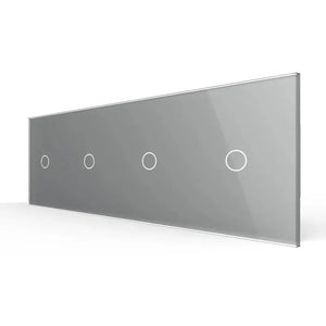 Livolo | Grijs | 1+1+1+1 | Aan/Uit | Wisselschakelaar Livolo Nederland B.V.