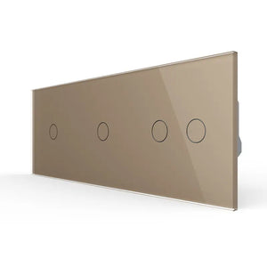 Livolo | Goud | 1+1+2 | Aan/Uit | Schakelaar | Smart Home Livolo Nederland B.V.