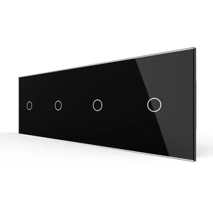 Livolo | Zwart | 1+1+1+1 | Aan/Uit | Wisselschakelaar | Smart Home Livolo Nederland B.V.