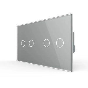Livolo-schakelmateriaal-grijs-serieschakelaar