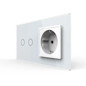 Livolo | Wit | 2+SR | Aan/Uit | Schakelaar | Wandcontactdoos Livolo Nederland B.V.