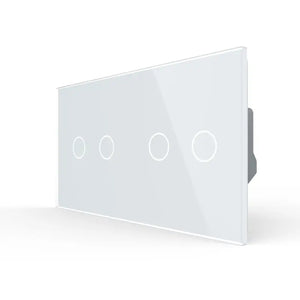 Livolo | Wit | 2+2 | Aan/Uit | Wisselschakelaar | Smart Home Livolo Nederland B.V.