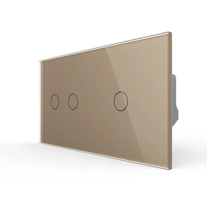 Livolo | Goud | 2+1 | Aan/Uit | Wisselschakelaar | Smart Home Livolo Nederland B.V.