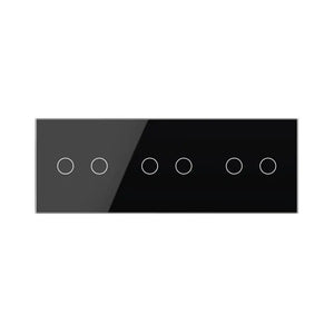 Livolo | Zwart | 2+2+2 | Aan/Uit | Wisselschakelaar | Smart Home Livolo Nederland B.V.