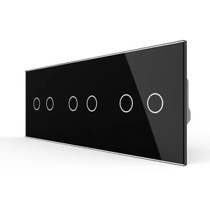 Livolo | Zwart | 2+2+2 | Aan/Uit | Wisselschakelaar | Smart Home Livolo Nederland B.V.