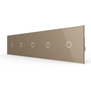 Livolo | Goud | 1+1+1+1+1 | Dimmer | Smart Home Livolo Nederland B.V.