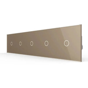 Livolo | Goud | 1+1+1+1+1 | Aan/Uit | Schakelaar | Smart Home Livolo Nederland B.V.