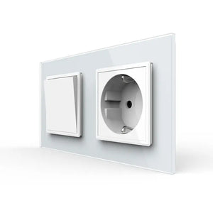 Livolo | Wit | SR+SR | Aan/Uit | Wipschakelaar | Wandcontactdoos Livolo Nederland B.V.